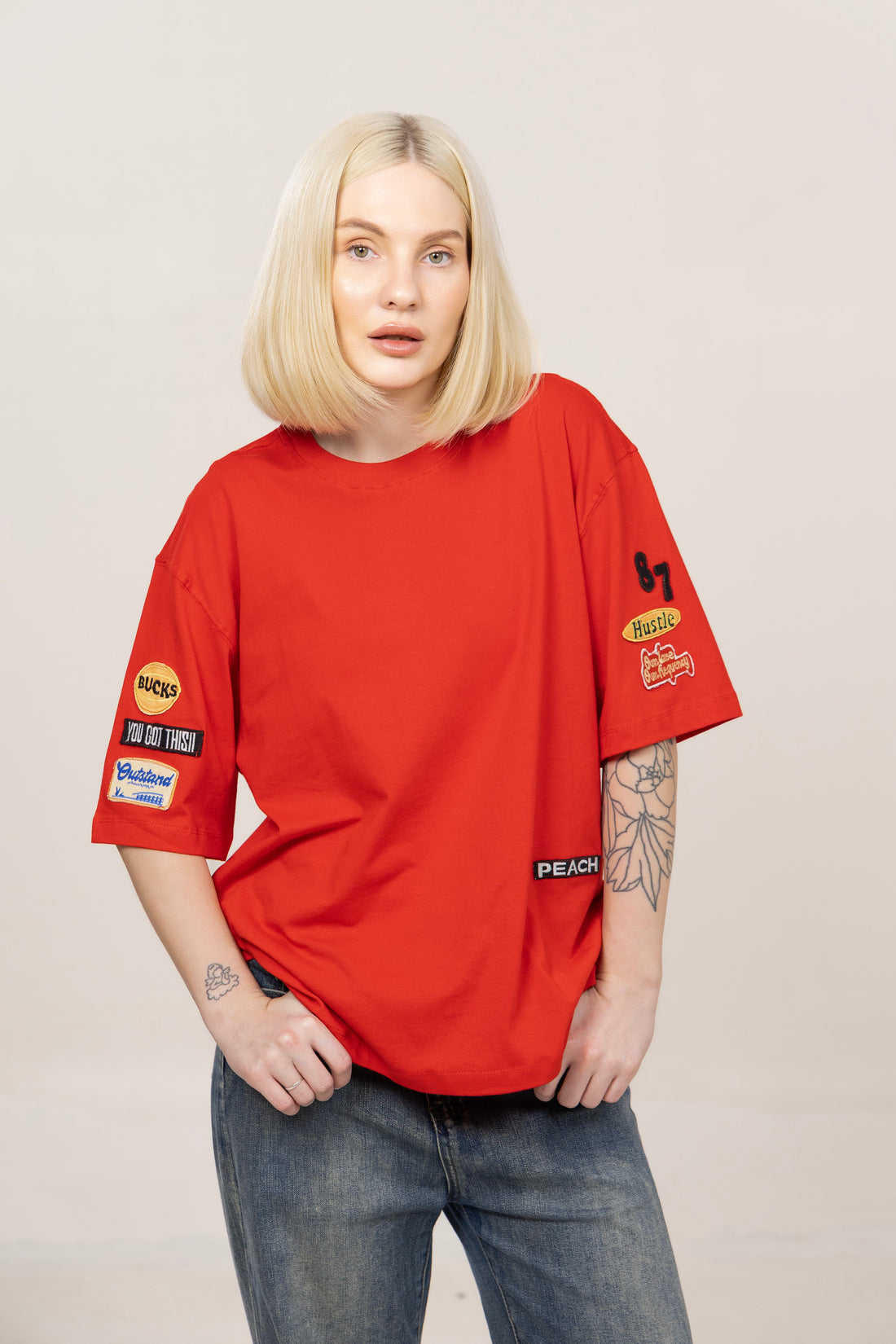 Founder’s Tee Embroided Tshirt (Red)