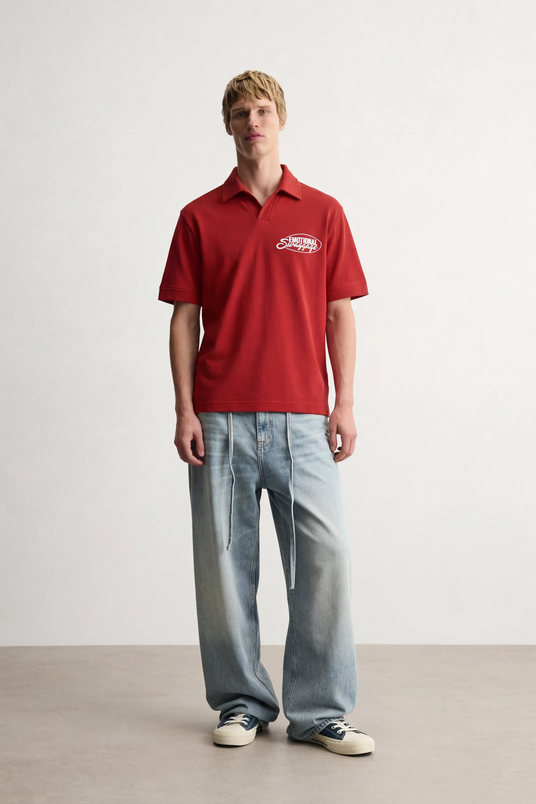 Emotional Swaggage Red Polo Tshirt
