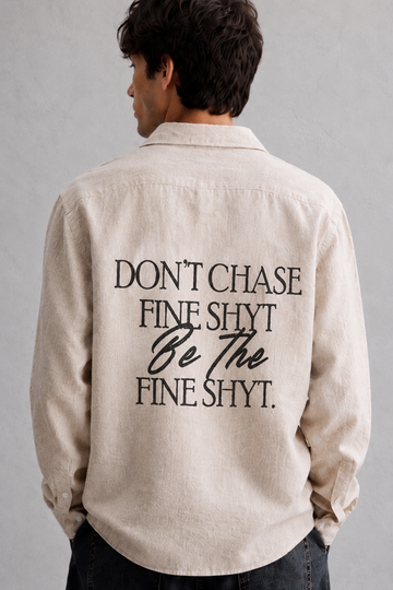 Fine Shyt Beige Linen Shirt