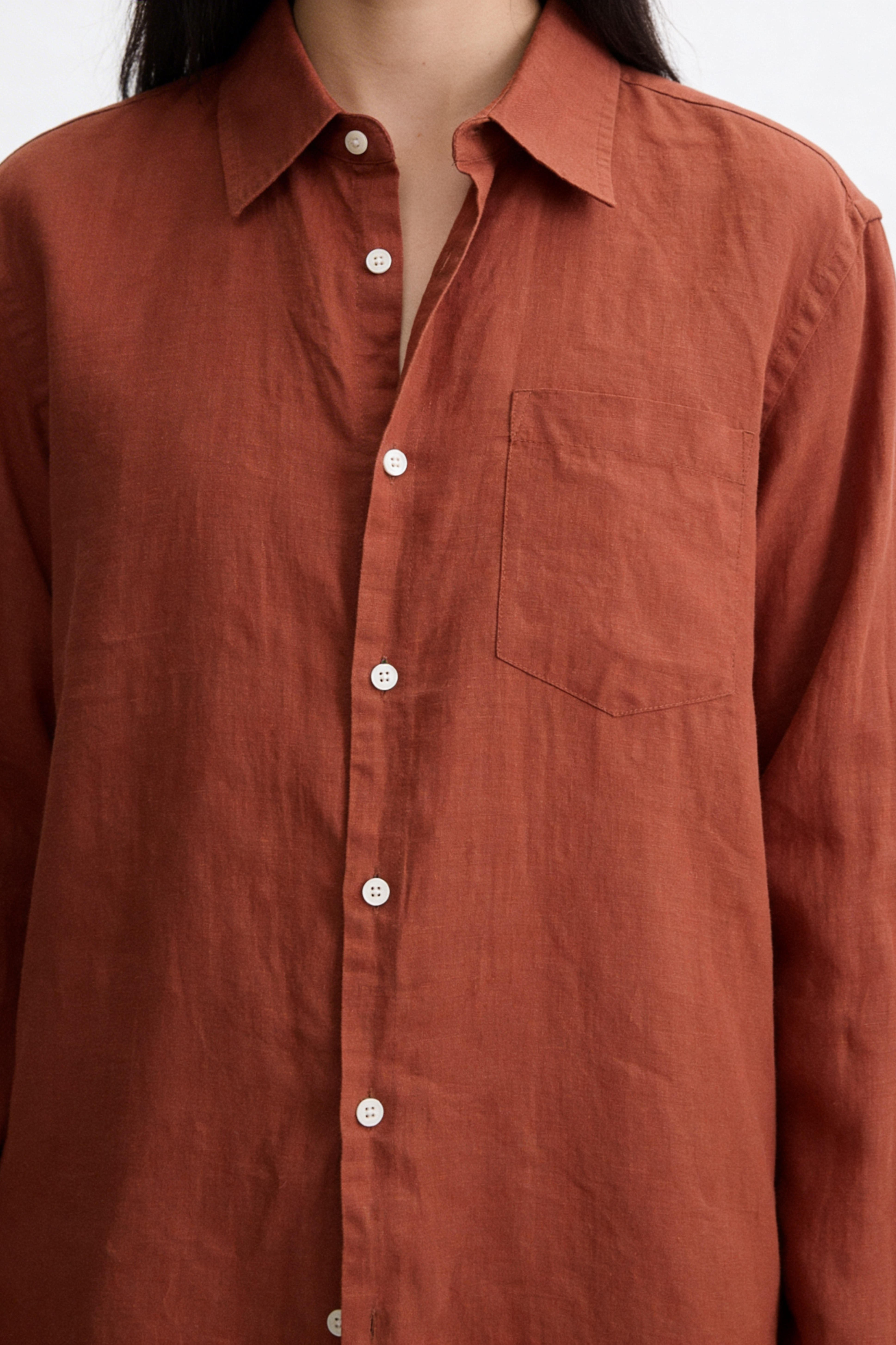 Peach Brown Shirt
