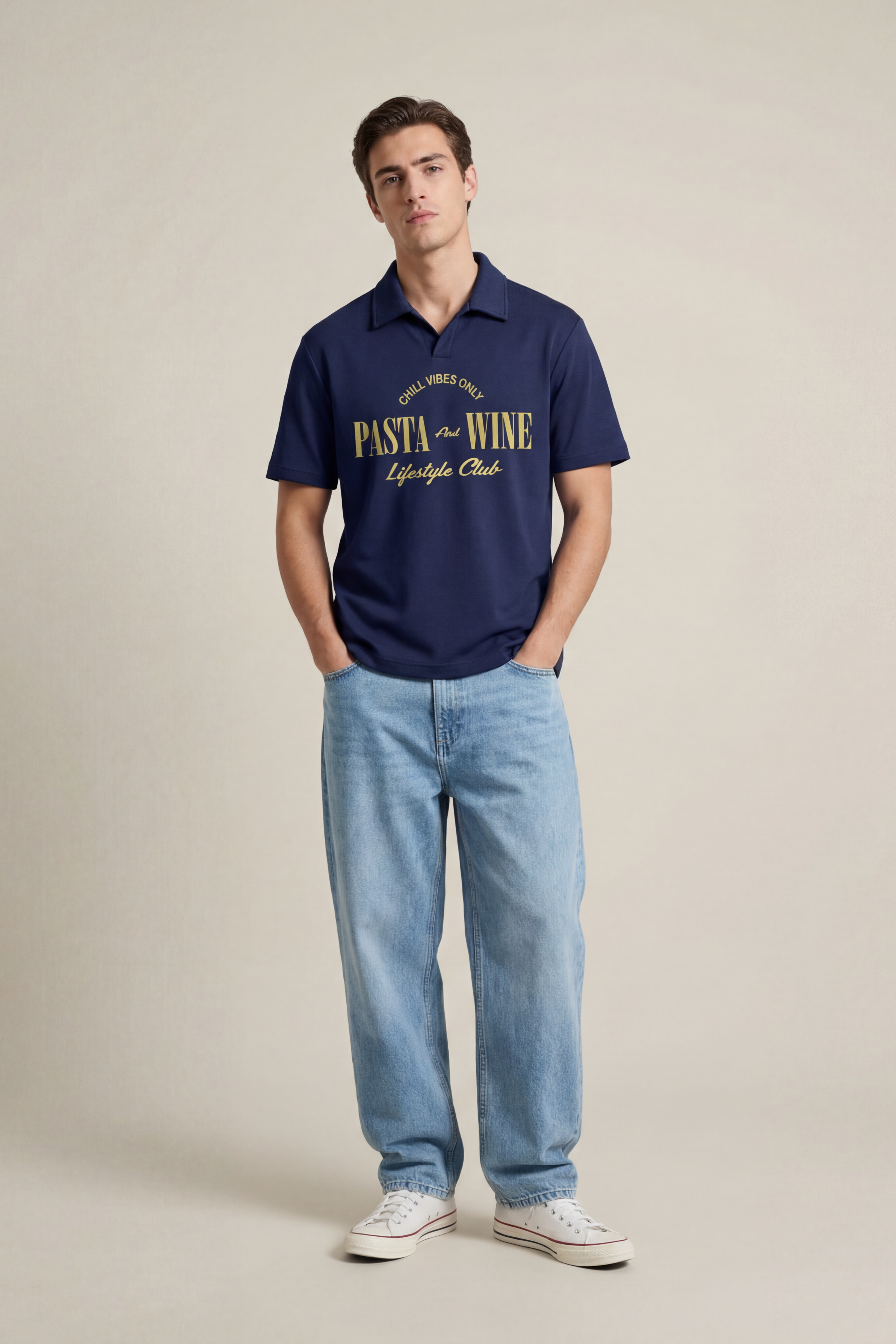 Blue Wine Polo Tshirt