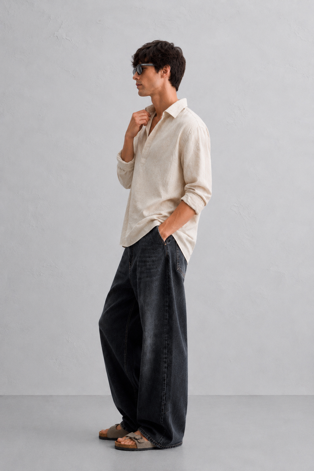 Fine Shyt Beige Linen Shirt