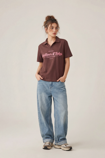 Rusty Brown Polo Tshirt