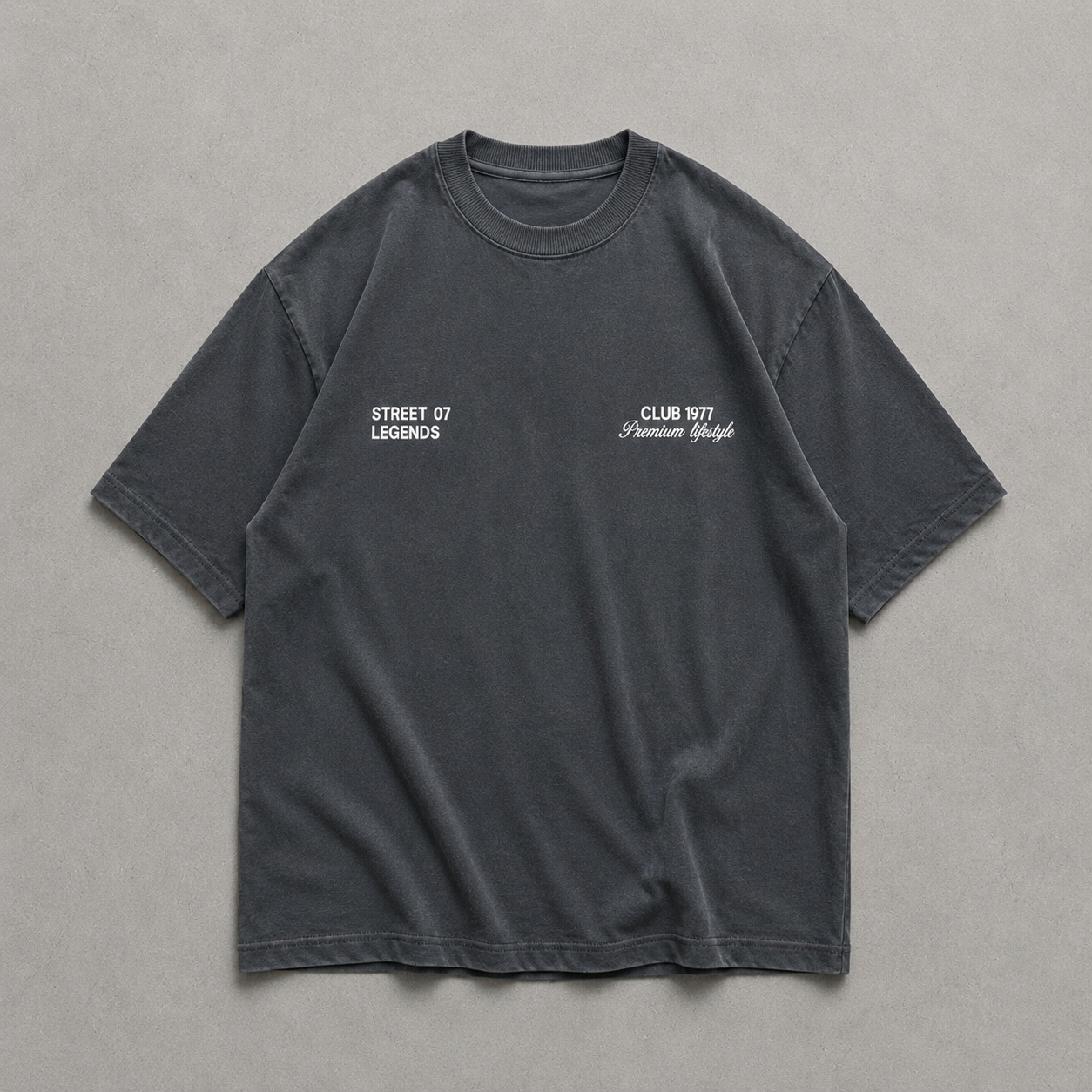 Club 1977 Black Oversized Tshirt