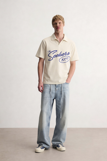 Seekers 1977 White Polo Tshirt