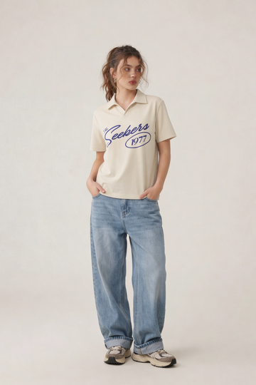 Seekers 1977 White Polo Tshirt