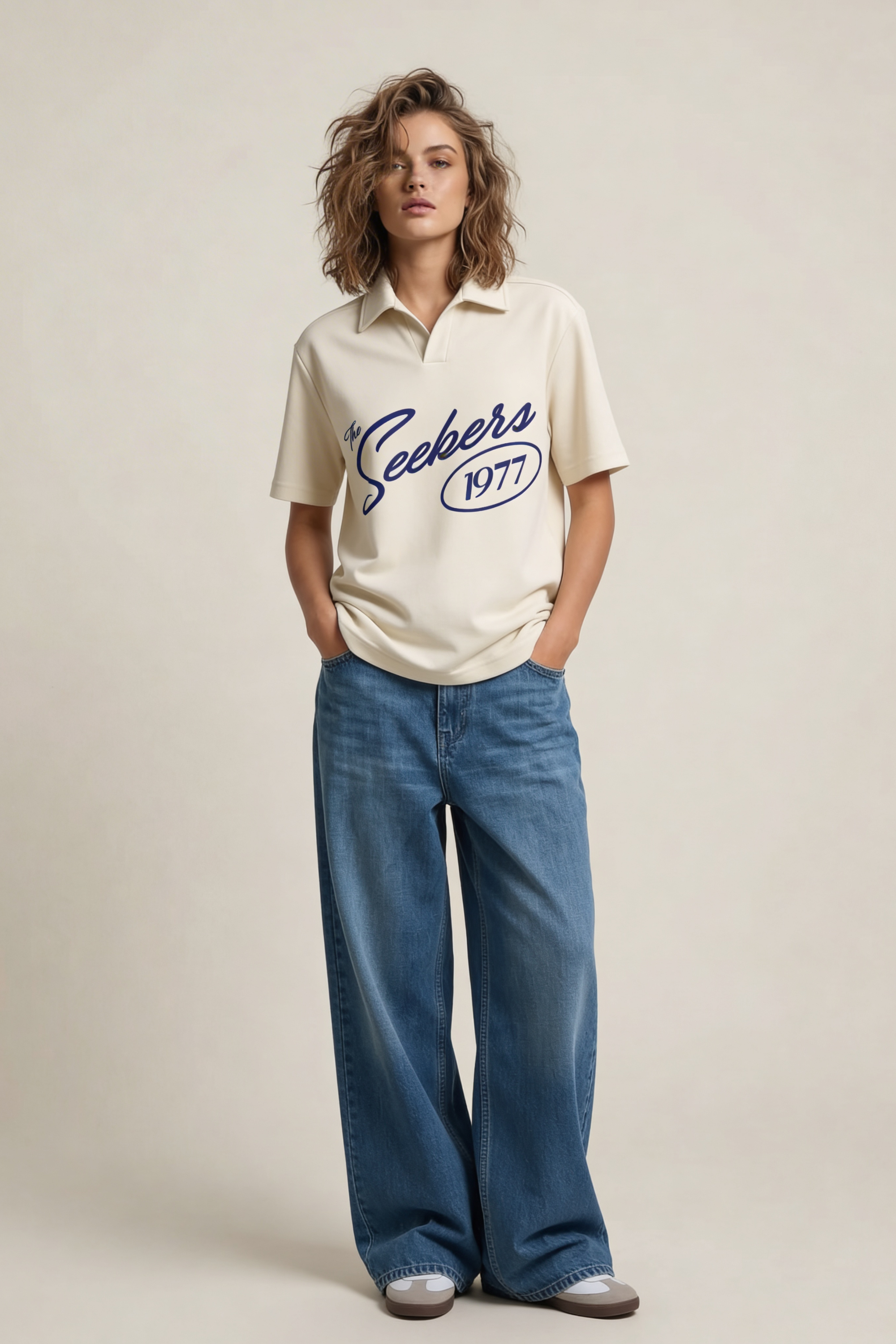 Seekers 1977 White Polo Tshirt