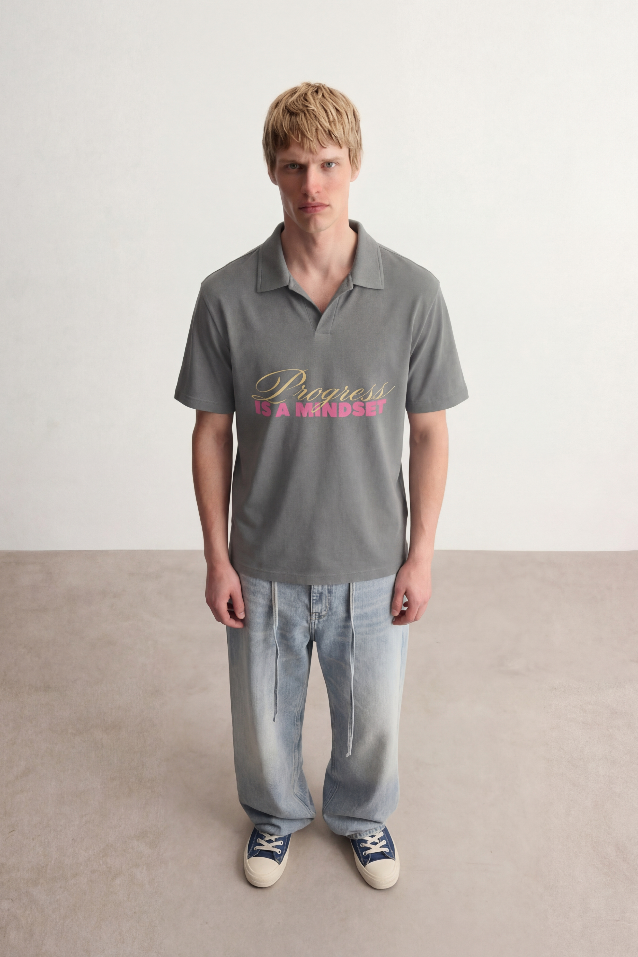 Progress Grey Polo Tshirt