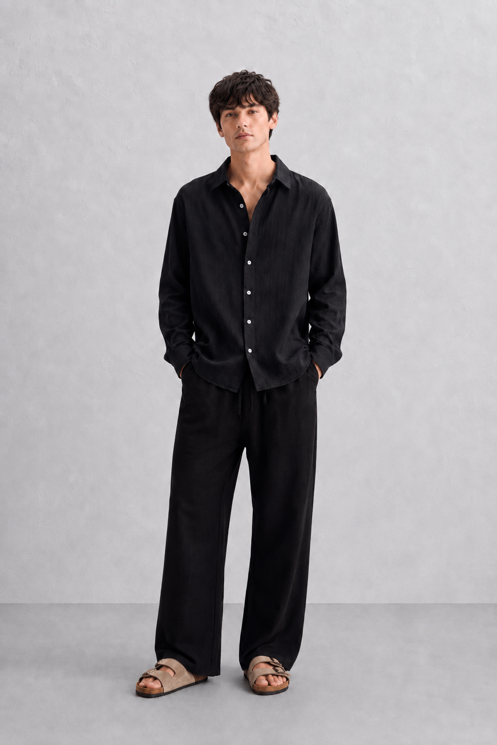 Black Linen Trouser