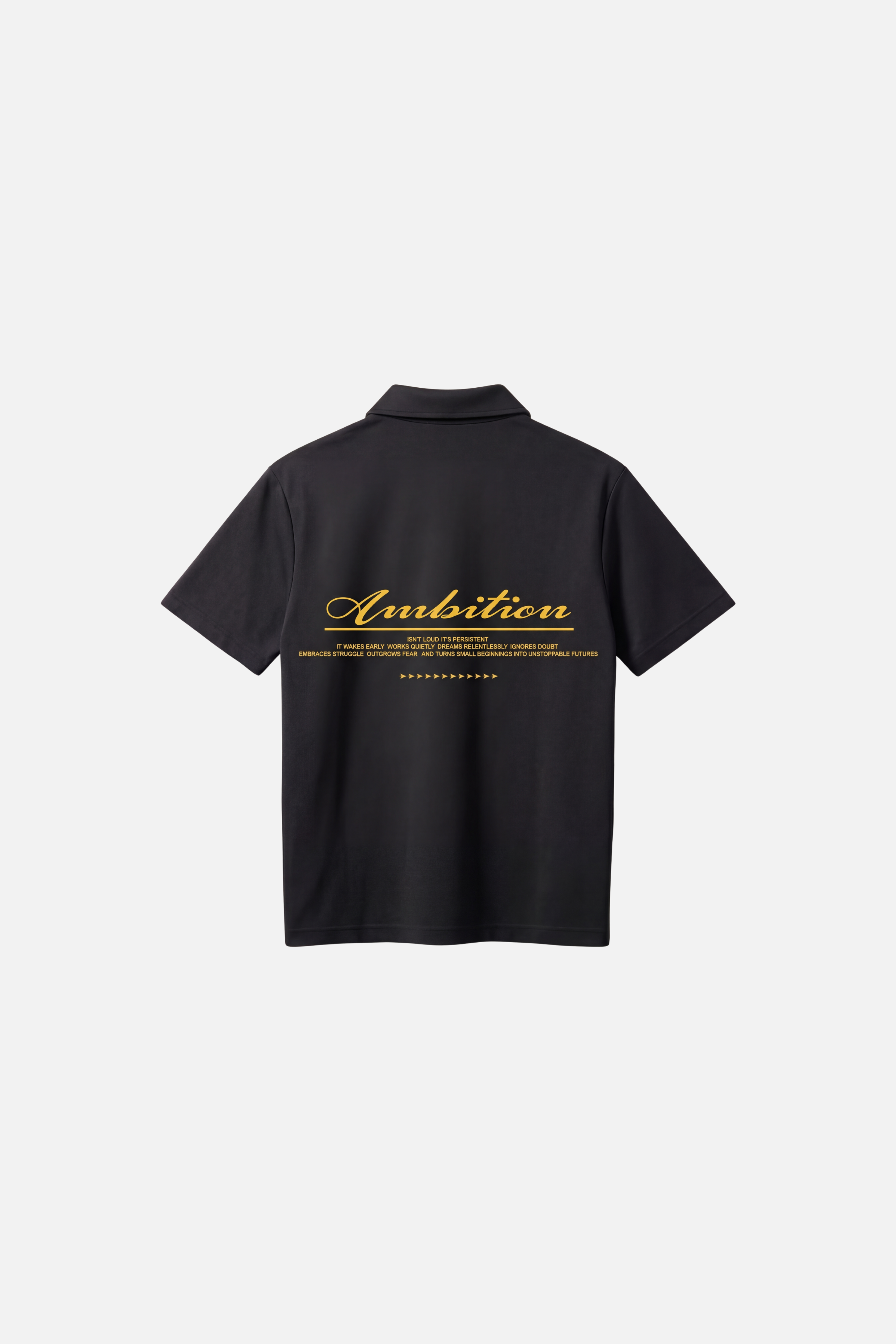 Ambition Black Polo Tshirt