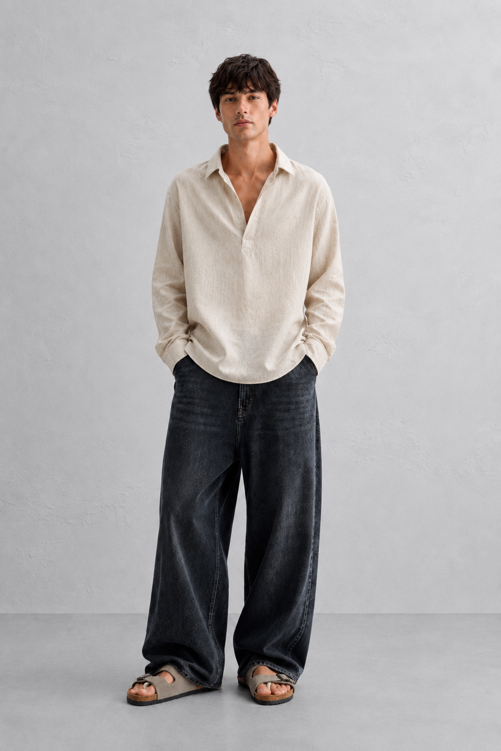Fine Shyt Beige Linen Shirt