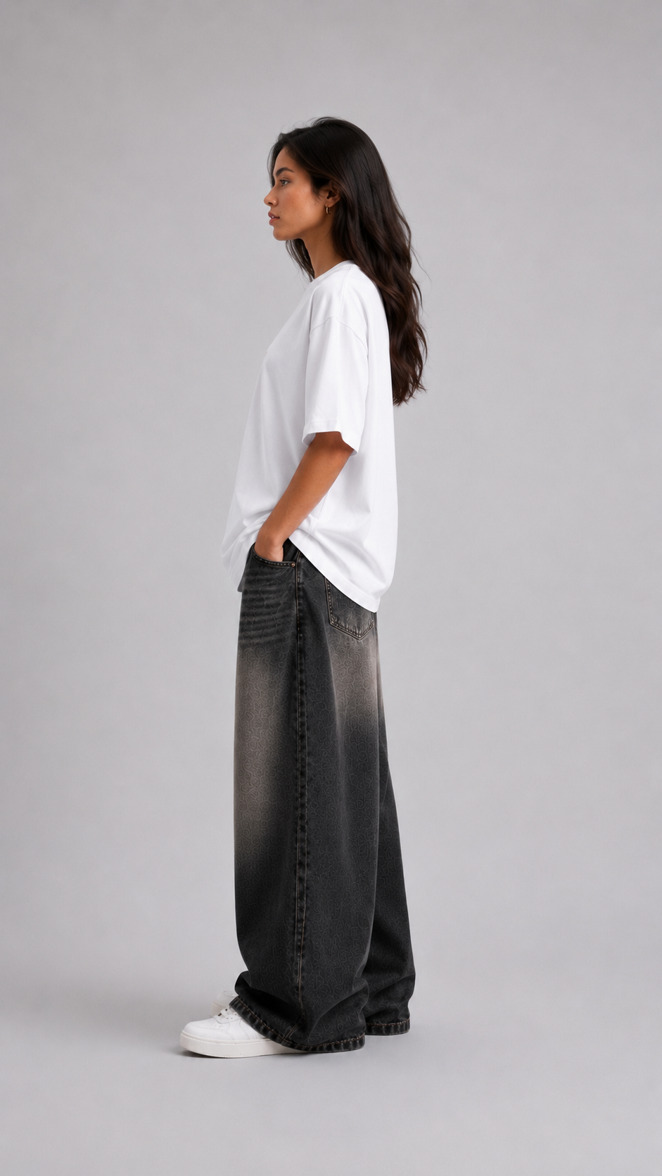 ⁠Therapist White Oversized Tshirt
