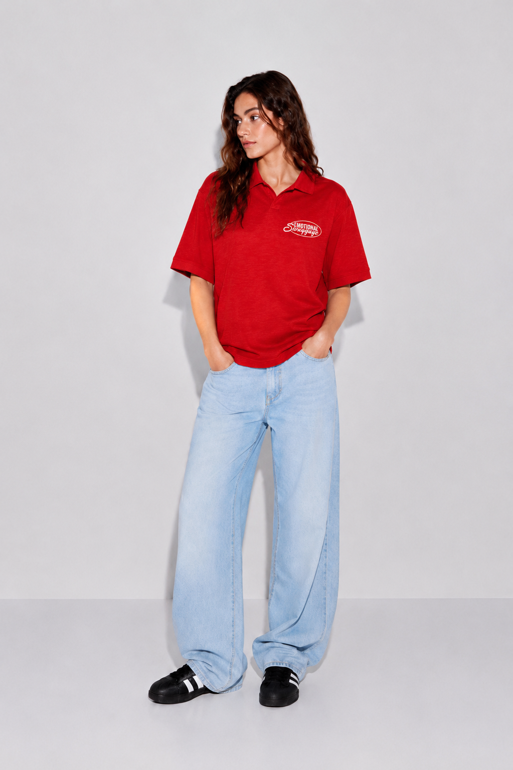 Emotional Swaggage Red Polo Tshirt