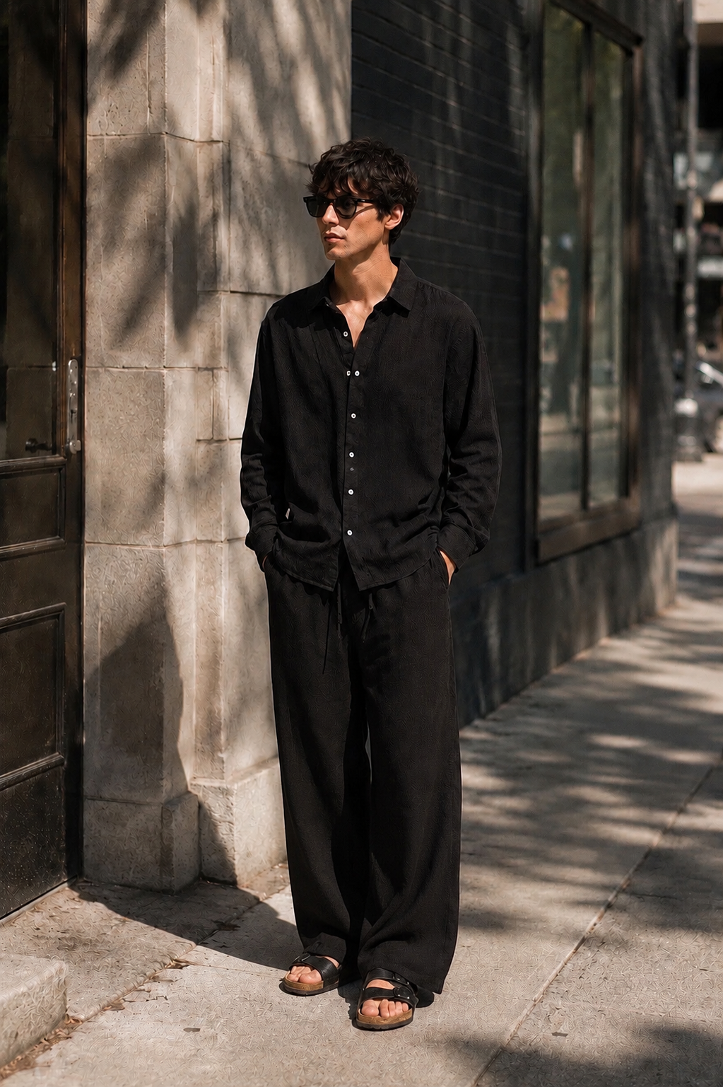 Black Linen Trouser