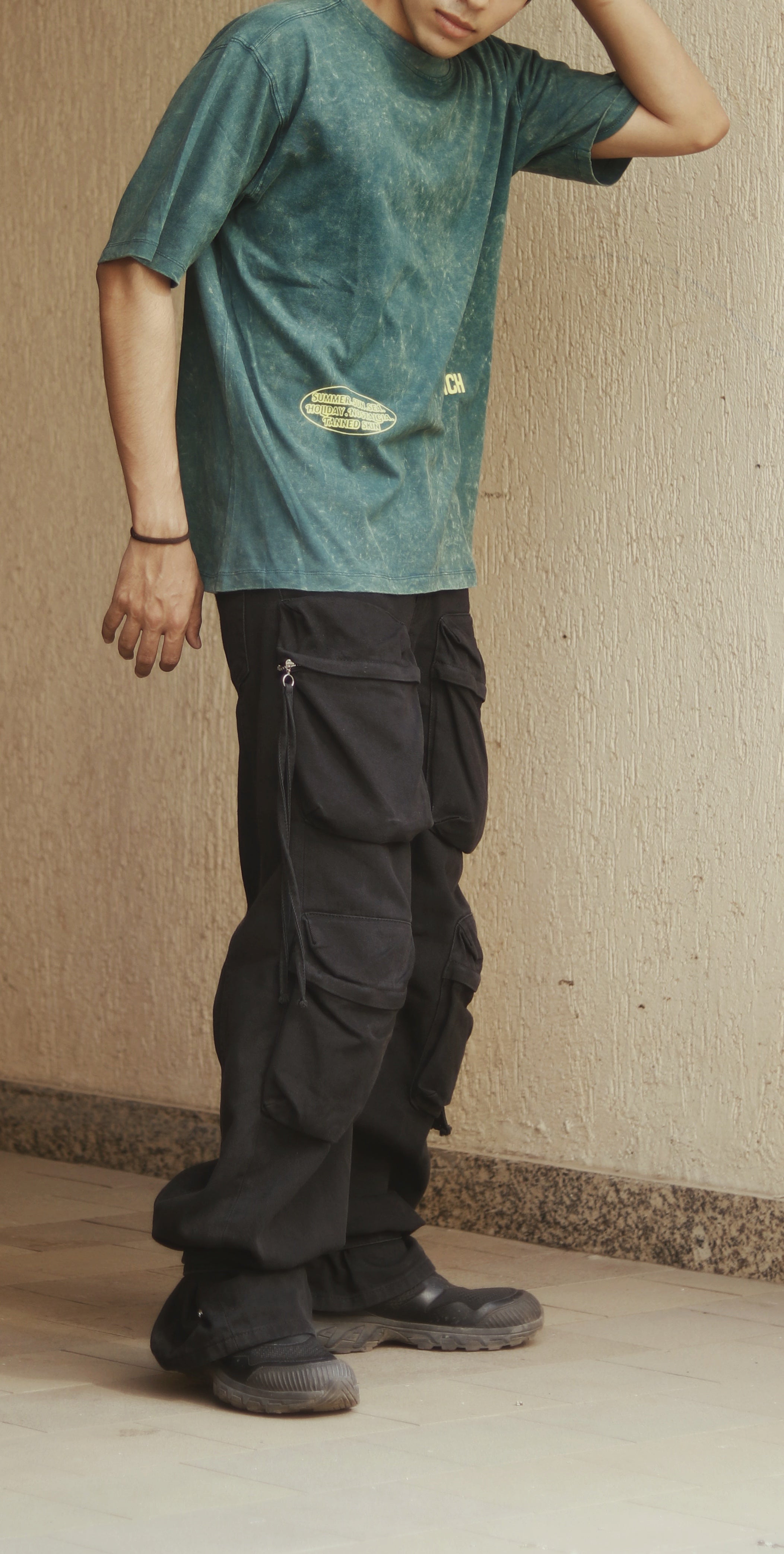 Olive Hue Washed Oversized Tshirt