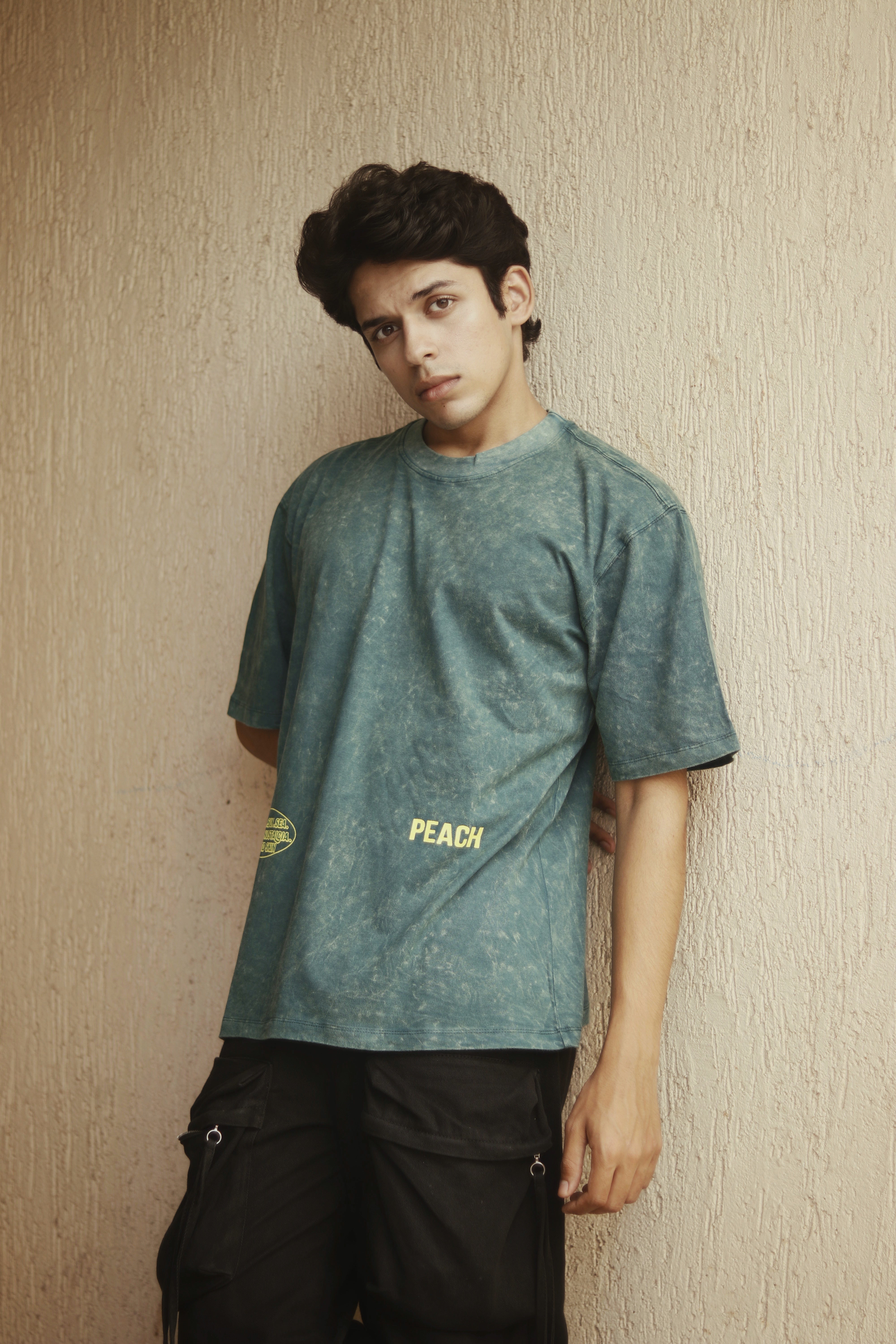 Olive Hue Washed Oversized Tshirt