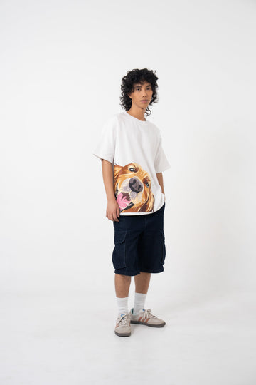 Golden Hearted Oversized Tshirt