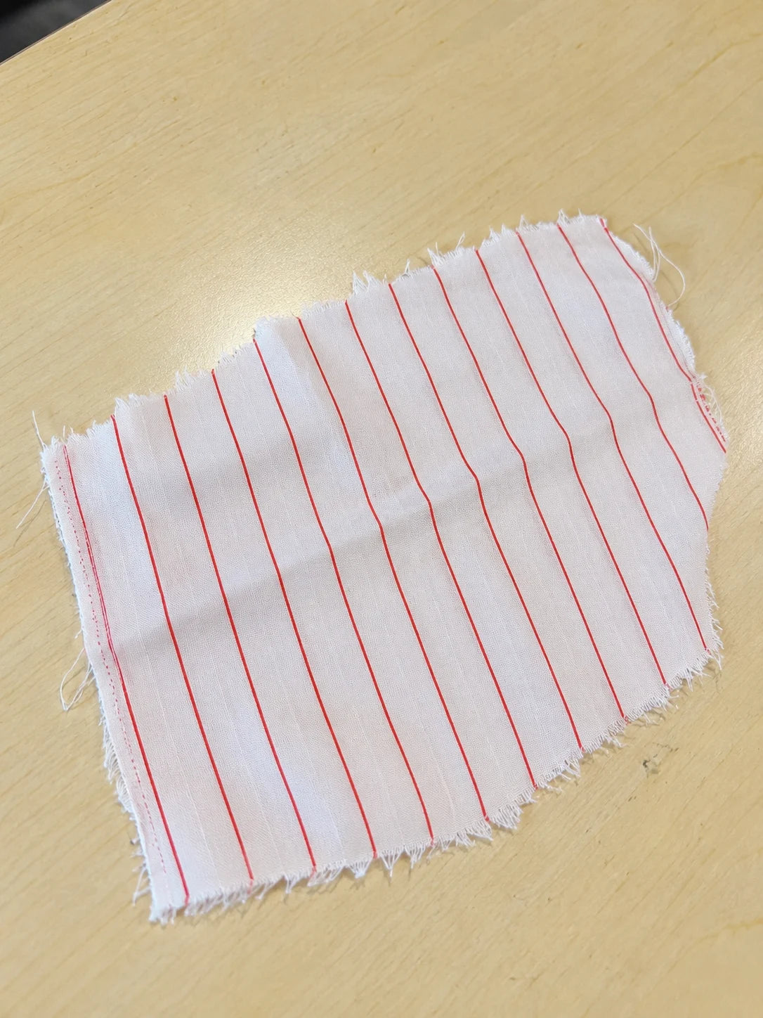 White Red Stripe Linen Shirt